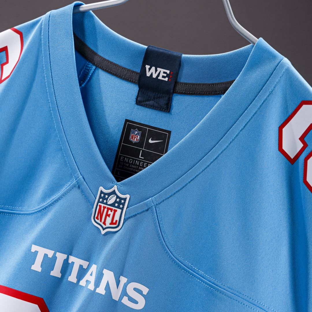 Jeffery Simmons Tennessee Titans Nike Women's Game Jersey - Light Blue