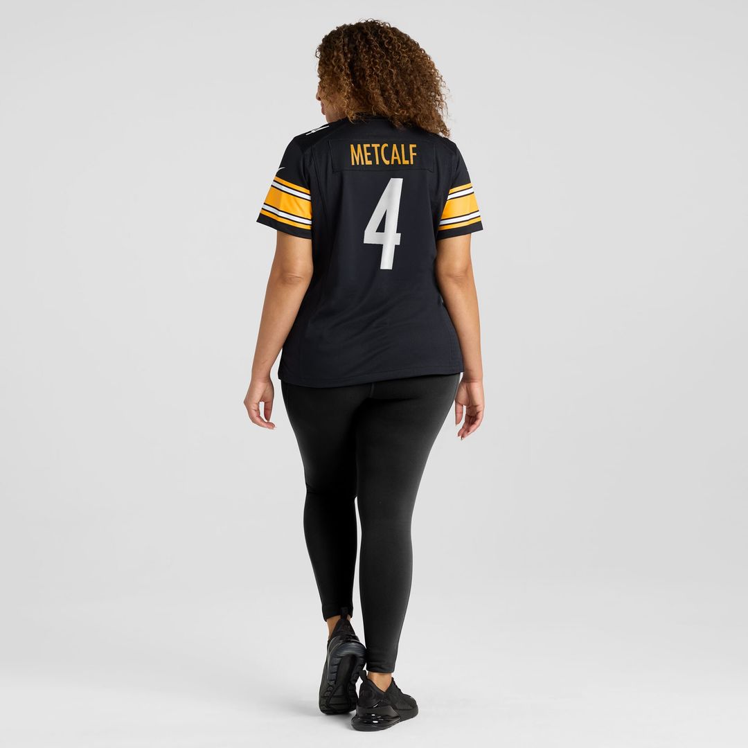 DK Metcalf Pittsburgh Steelers Nike Women's Team Game Jersey -  Black