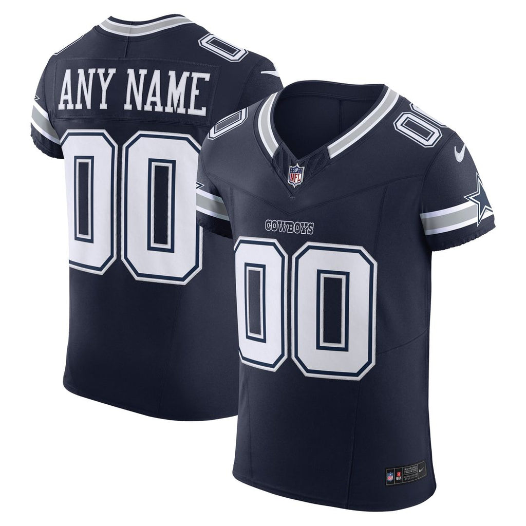 Dallas Cowboys Nike Vapor F.U.S.E. Elite Custom Jersey - Navy
