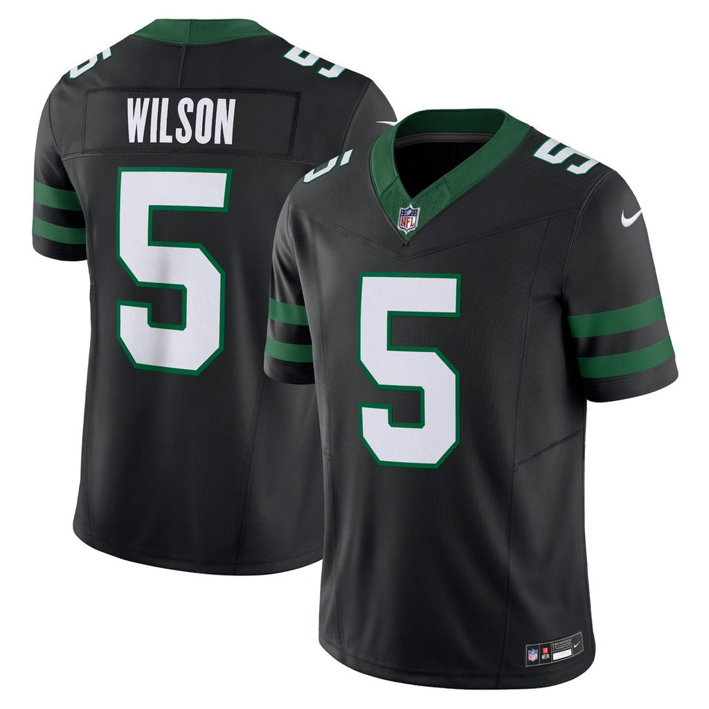 Garrett Wilson New York Jets Nike Alternate Vapor F.U.S.E. Limited Jersey  - Legacy Black