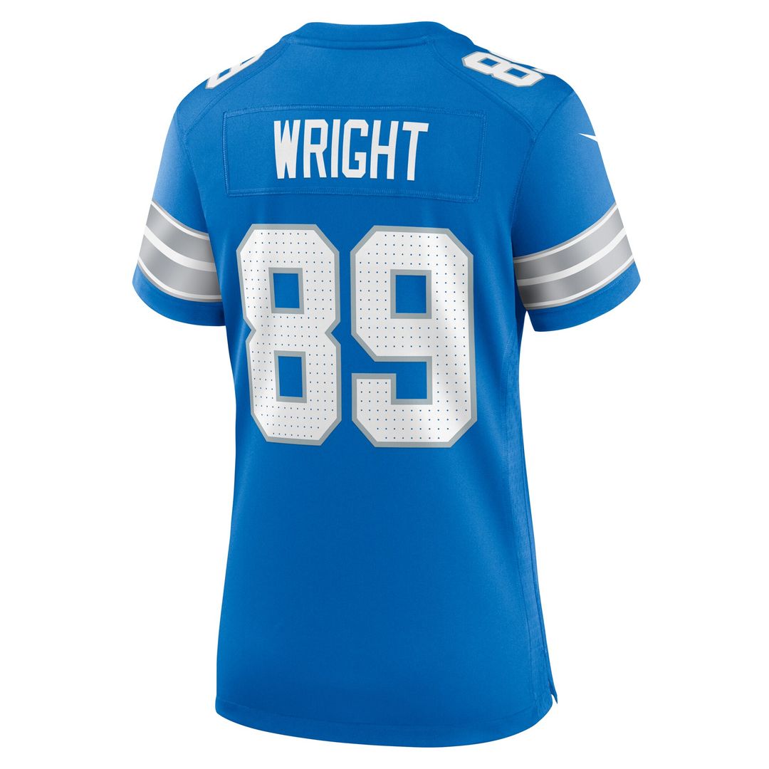 Brock Wright Detroit Lions Nike Women's Team Game Jersey -  Blue